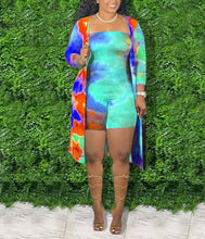 Load image into Gallery viewer, Tie-dye jumpsuit long sleeve suit AY1159
