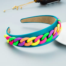 Load image into Gallery viewer, Fashion color chain macaron headband（AE4055）
