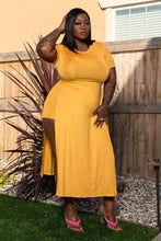 Load image into Gallery viewer, Plus size irregular slit two-piece set（AY1975）
