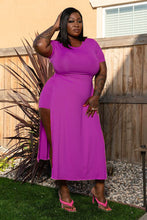 Load image into Gallery viewer, Plus size irregular slit two-piece set（AY1975）
