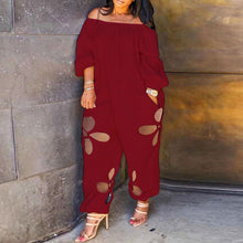 Load image into Gallery viewer, Hook flower oversize jumpsuit (AY2438)
