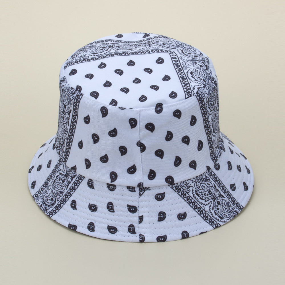 Hot sale cashew flower print fisherman hat