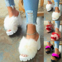 Load image into Gallery viewer, Hot selling plush high heels
