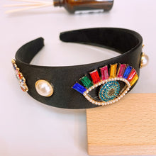 Load image into Gallery viewer, Hot sale rhinestone pearl eyes headband
