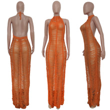 Load image into Gallery viewer, Sexy solid color knitted sheer dress（AY1776）
