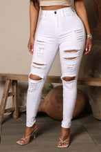 Load image into Gallery viewer, Fashion stretch ripped denim pencil pants（AY2320）
