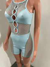 Load image into Gallery viewer, Sexy mesh milk silk stitching jumpsuit（AY1882）
