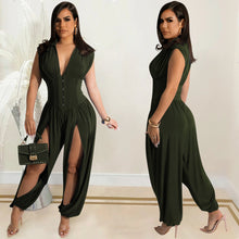 Load image into Gallery viewer, Sexy deep V sleeveless hollow out Jumpsuit AY2114
