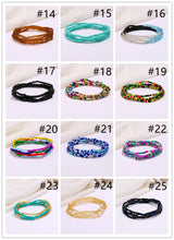 Load image into Gallery viewer, 2021 new colorful rice bead beach waist chain
