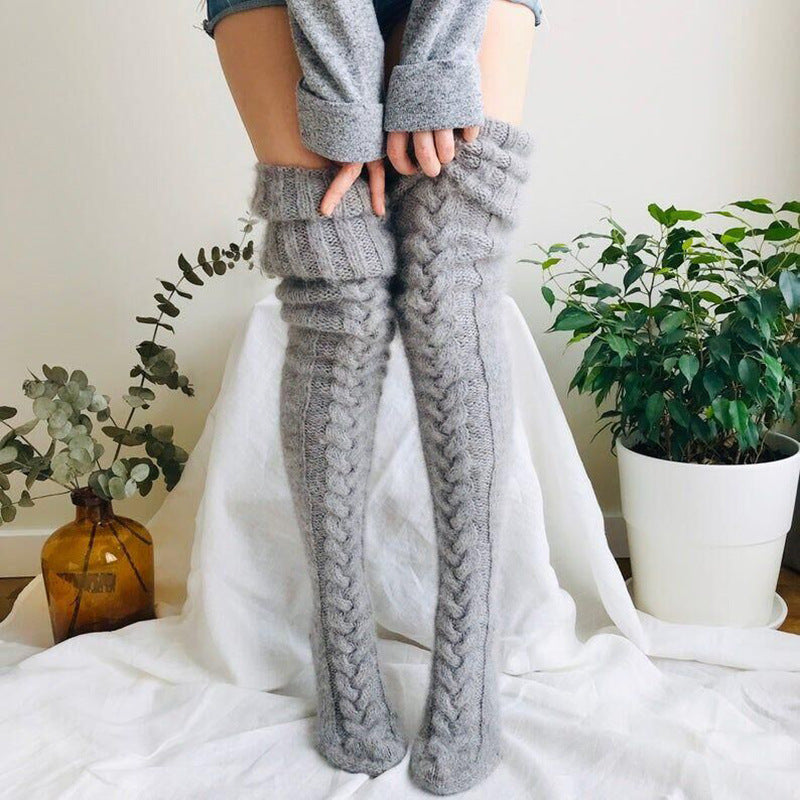 Over the knee long tube knitted socks(A11103)