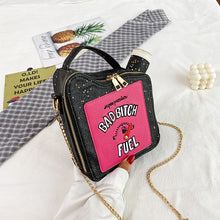 Load image into Gallery viewer, Personalized laser sequined letter oiler messenger bag（AB2088）
