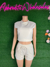 Load image into Gallery viewer, Drawstring shorts casual vest two piece set（ AY1969）
