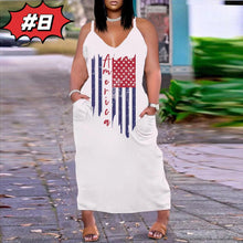 Load image into Gallery viewer, Plus  loose print large dress AY2077
