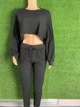 Load image into Gallery viewer, Fashion waffle pattern loose casual two-piece set(AY2485)
