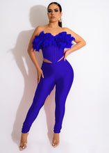Load image into Gallery viewer, Sexy feather tube top two piece set（AY1970）
