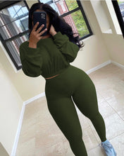Load image into Gallery viewer, Solid color ribbed sports and leisure suit（AY1270)
