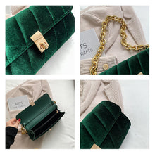 Load image into Gallery viewer, Check velvet chain shoulder bag（AB2049）
