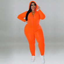 Load image into Gallery viewer, Solid Color Hooded Long Sleeve Pants Suit（AY2312Casual ）

