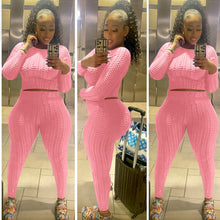 Load image into Gallery viewer, New solid round neck two-piece set（AY2500）
