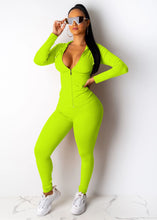 Load image into Gallery viewer, Hot selling solid color zipper hooded suit
