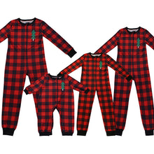 Load image into Gallery viewer, Christmas check print parent-child jumpsuit（AY1507)
