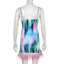 Load image into Gallery viewer, Sexy colorful fringed slip dress（AY2321）
