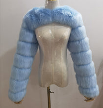 Load image into Gallery viewer, Fashion faux fur jacket（AY1360)
