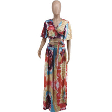 Load image into Gallery viewer, Plus size printing fashion casual suit AY1123
