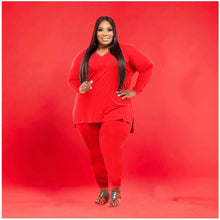 Load image into Gallery viewer, Fashion casual solid color two-piece suit（AY1276)
