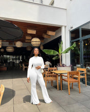 Load image into Gallery viewer, Slit Flared Pants Two Piece Set（AY2341）
