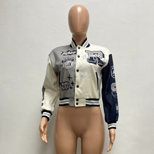 Load image into Gallery viewer, fashionable splicing baseball jacket（AY2481）
