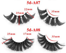 Load image into Gallery viewer, Five pairs set with extended false eyelashes
