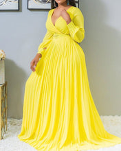 Load image into Gallery viewer, Temperament Vintage Chiffon Long Sleeve Dress AY2120
