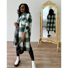 Load image into Gallery viewer, Fashion plaid long shirt jacket（AY1591）
