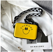 Load image into Gallery viewer, Trendy square box-shaped smiley crossbody bag（AB2035）
