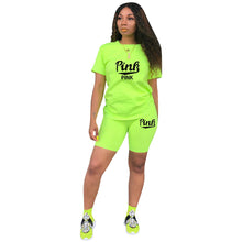 Load image into Gallery viewer, PINK sports shorts suit AY1040
