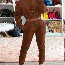 Load image into Gallery viewer, Solid color plus velvet leisure suit(AY1525)
