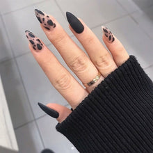 Load image into Gallery viewer, Black milk cow fake nails set（1set=24 pcs）
