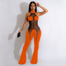 Load image into Gallery viewer, Solid color mesh stitching sexy jumpsuit AY2712
