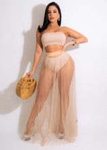 Load image into Gallery viewer, Pleated mesh chest wrap two-piece set AY1944
