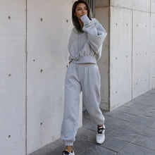 Load image into Gallery viewer, Solid Color Hoodie Two Piece Set（AY2364）
