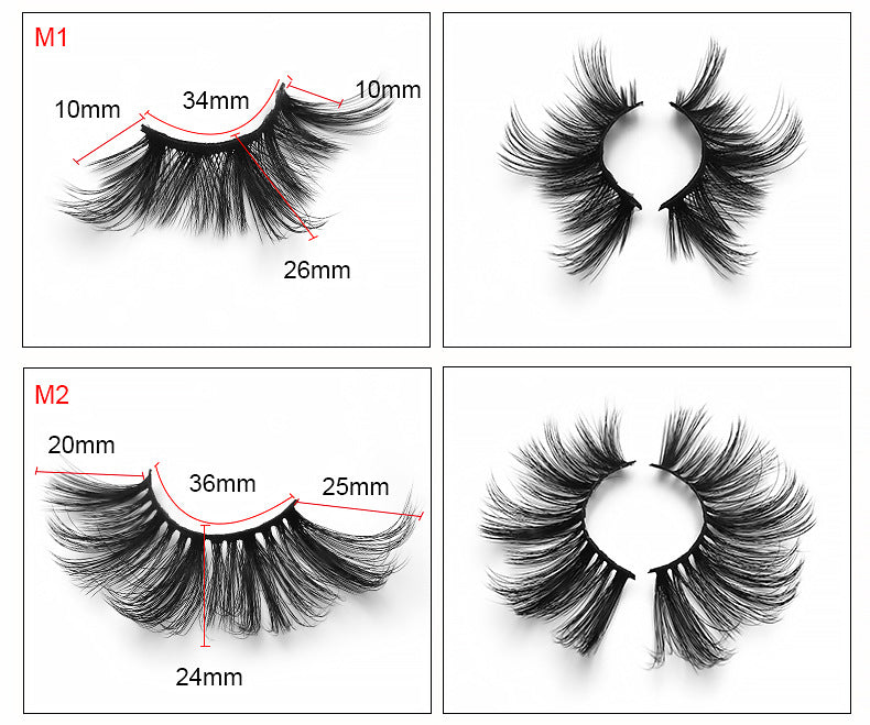 Hot selling 25mm8D imitation mink false eyelashes