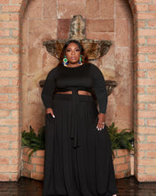 Load image into Gallery viewer, Plus size solid color casual skirt suit(AY1275)
