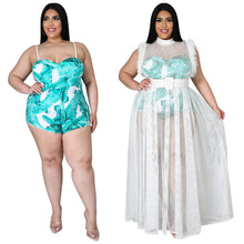 Load image into Gallery viewer, Sexy mesh maxi dress two piece set（Belt not included）AY1725
