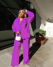 Load image into Gallery viewer, Sexy crimp loose casual multicolor suit AY2044
