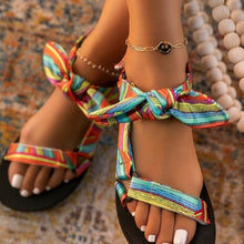 Load image into Gallery viewer, Hot sale color print flat sandals
