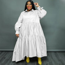 Load image into Gallery viewer, Long sleeve lace up oversize dress(AY2446)
