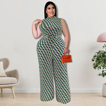 Load image into Gallery viewer, Plaid stand collar vest jumpsuit（AY2261）
