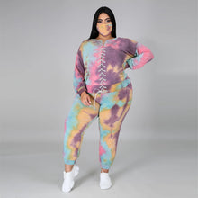 Load image into Gallery viewer, Tie-dye fashion long sleeve casual suit（AY1302）
