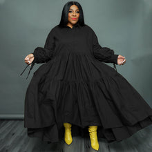 Load image into Gallery viewer, Long sleeve lace up oversize dress(AY2446)
